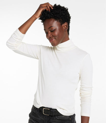 L.L.Bean | Women's Signature Lightweight Cotton Turtleneck