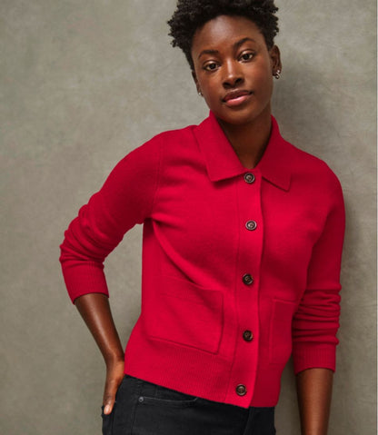 L.L.Bean | Women's Signature Camp Merino Wool Sweater, Cardigan
