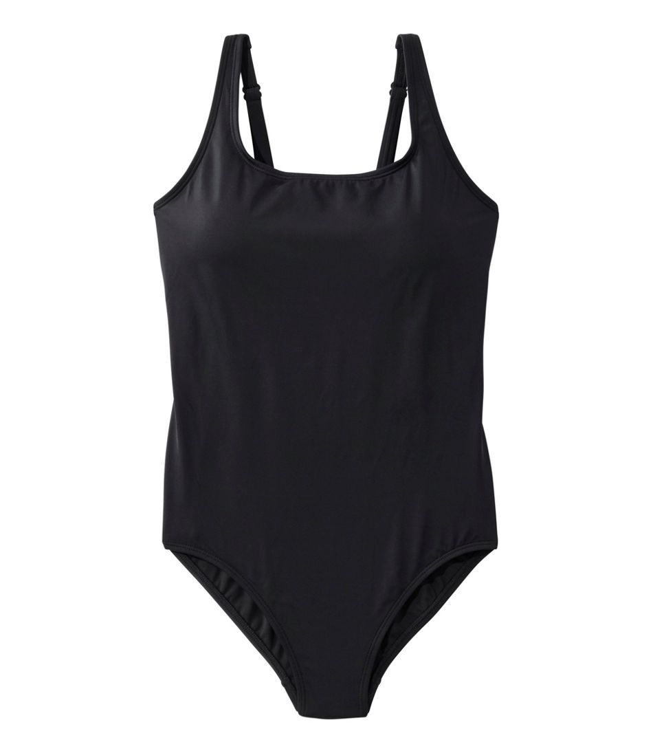 L.L.Bean | Women's L.L.Bean Coastal Essential Swimwear, Scoop Tanksuit