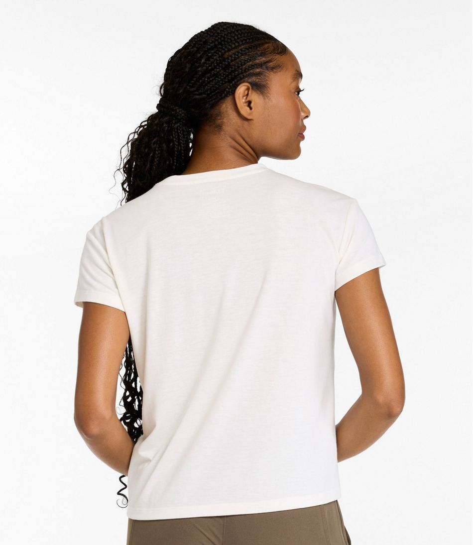 L.L.Bean | Women's Mountainside Crewneck Tee, Short-Sleeve