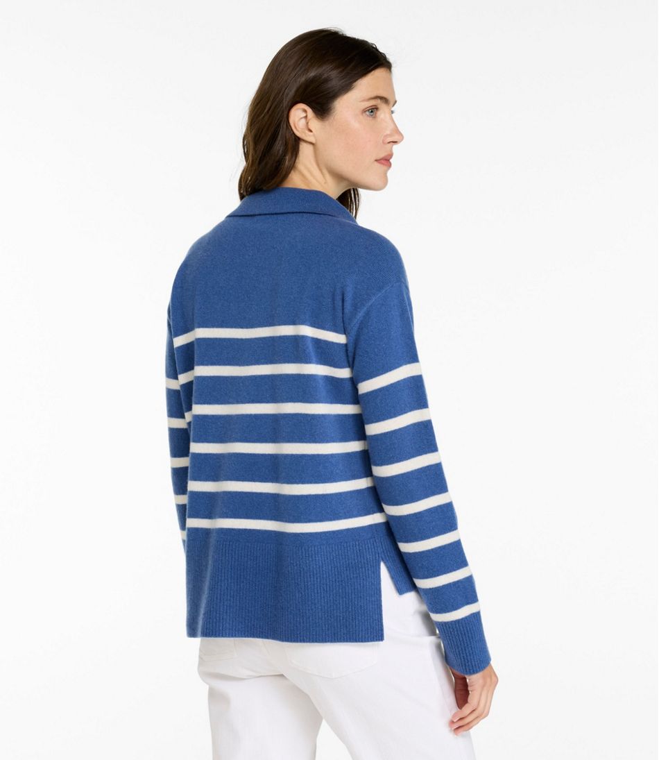 L.L.Bean | Women's Classic Cashmere Sweater, Relaxed Polo