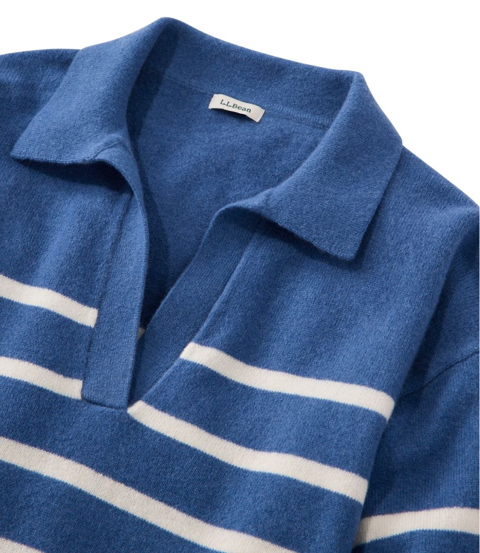 L.L.Bean | Women's Classic Cashmere Sweater, Relaxed Polo