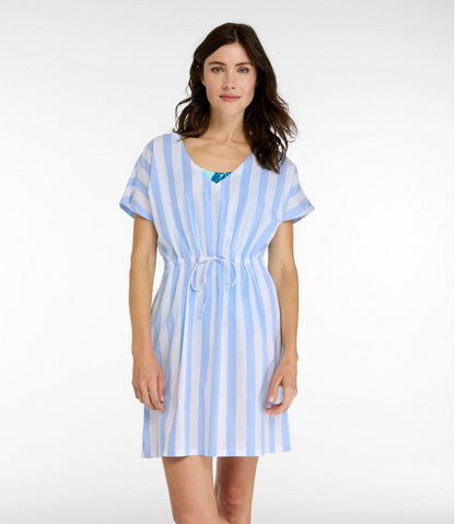 L.L.Bean | Women's L.L.Bean Coastal Cotton Cover-Up Caftan, Print