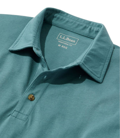 L.L.Bean | Men's Carefree Unshrinkable Polo, Long-Sleeve, Without Pocket