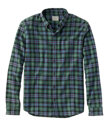 L.L.Bean | Men's Sunwashed Twill Shirt, Slightly Fitted Untucked Fit