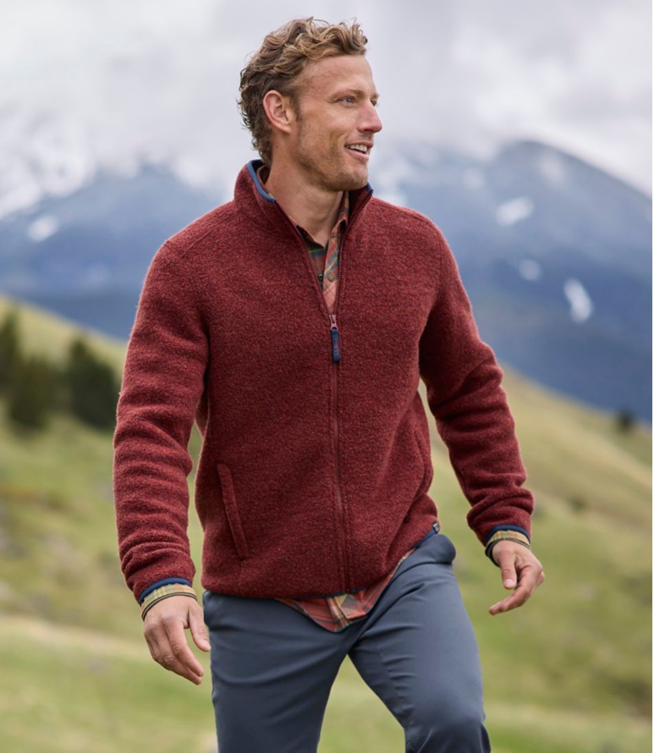 L.L.Bean | Men's All Season Wool Fleece Full-Zip Sweater