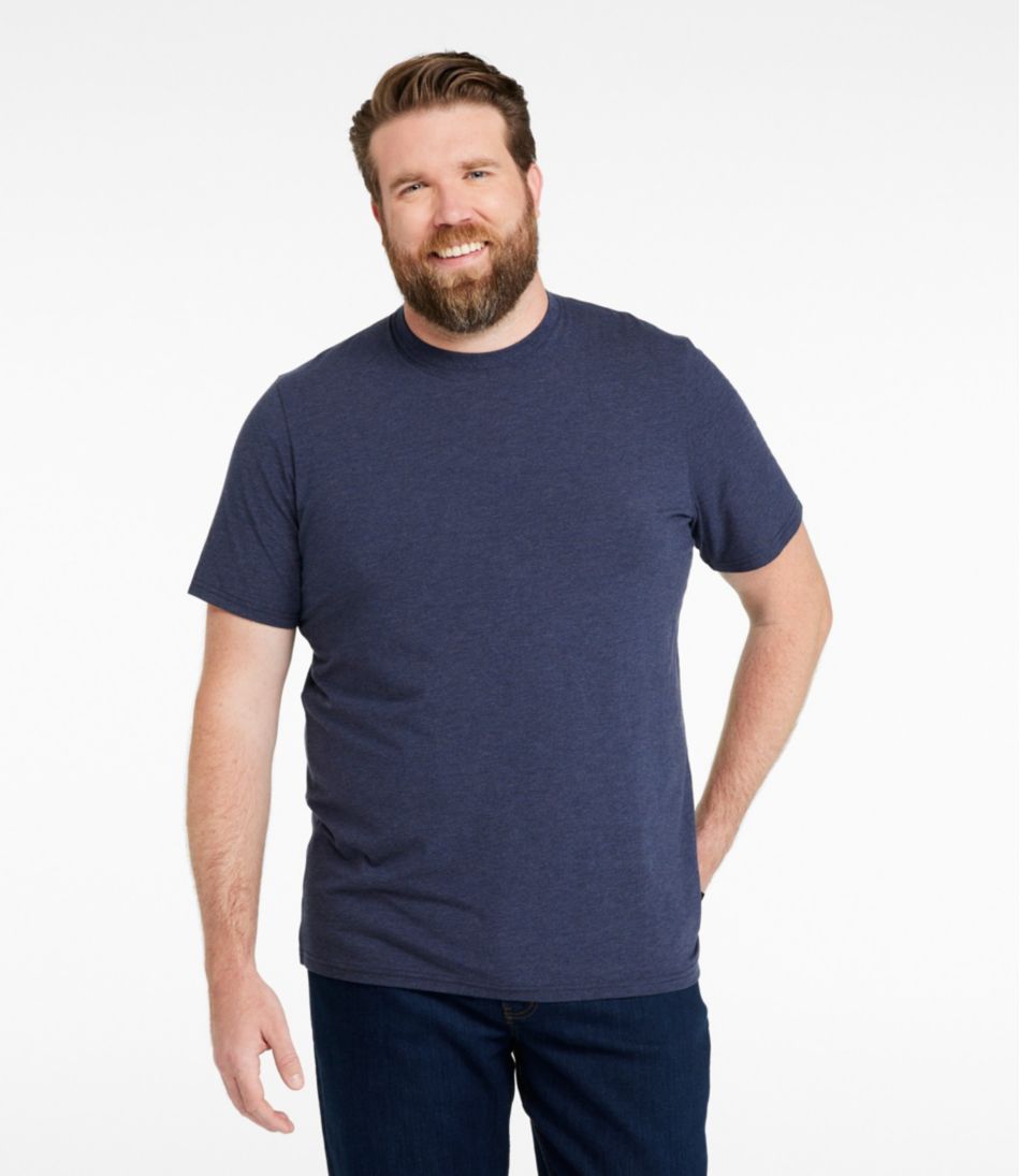 L.L.Bean | Men's Comfort Stretch Performance® Pima Tee, Short-Sleeve Without Pocket