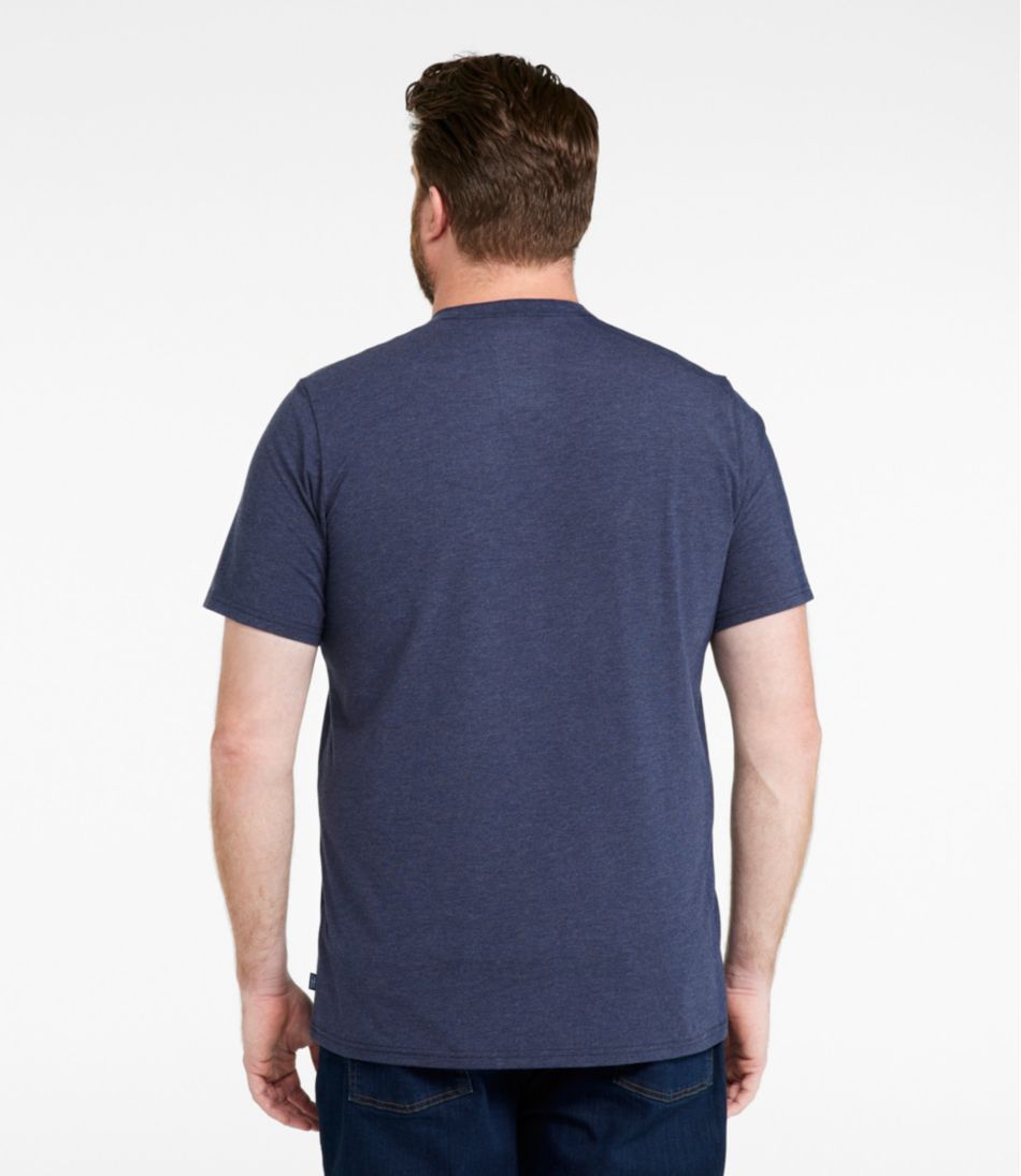 L.L.Bean | Men's Comfort Stretch Performance® Pima Tee, Short-Sleeve Without Pocket