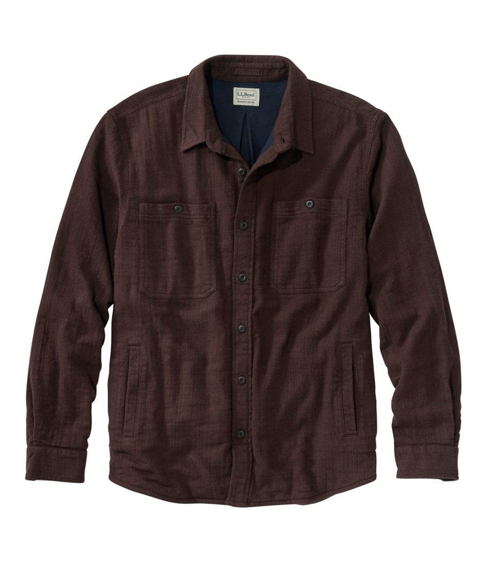 L.L.Bean | Men's 1912 Field Flannel Shirt, Lined, Slightly Fitted Untucked Fit