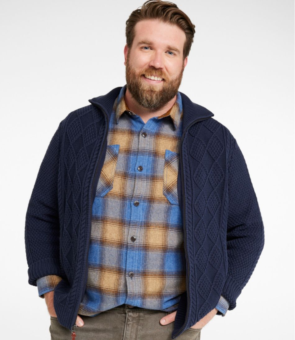 L.L.Bean | Men's Signature Cotton Fisherman Sweater, Full-Zip