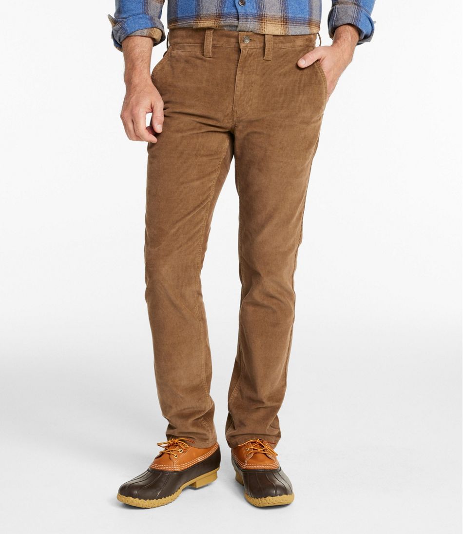 L.L.Bean | Men's BeanFlex® Corduroy Pants, Chinos, Standard Fit, Straight Leg