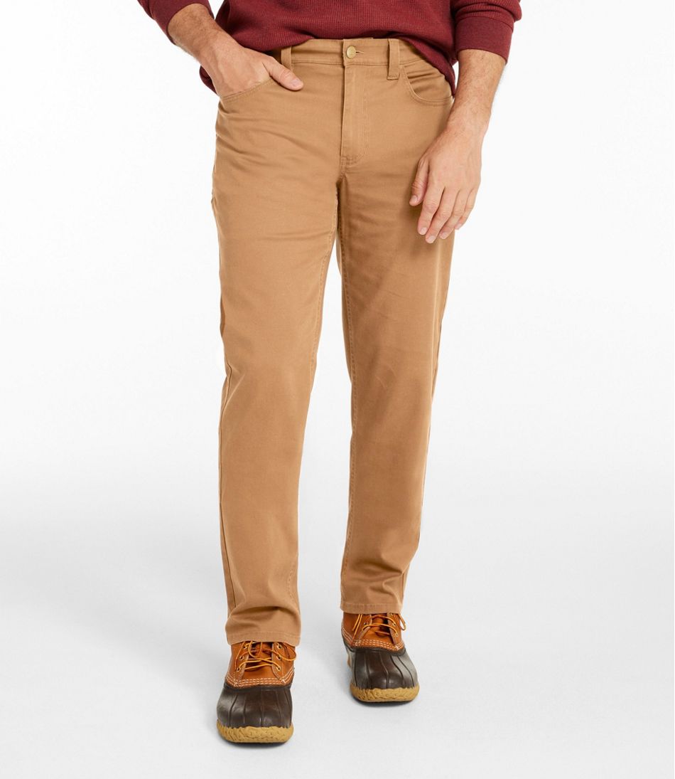 L.L.Bean | Men's BeanFlex® Performance Canvas Pants, Five-Pocket, Standard Fit, Straight Leg
