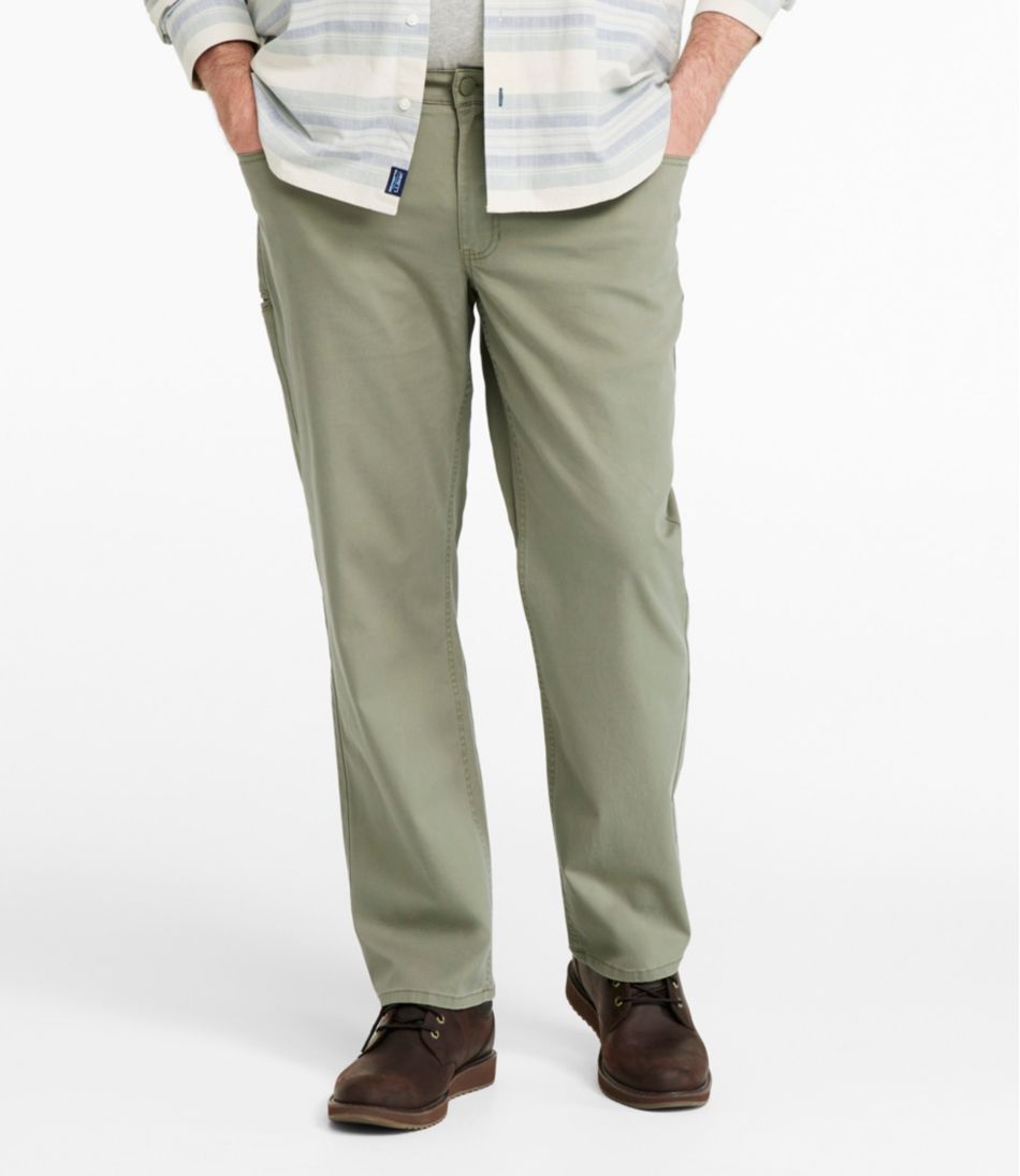 L.L.Bean | Men's BeanFlex® Performance Canvas Pants, Five-Pocket, Standard Fit, Straight Leg