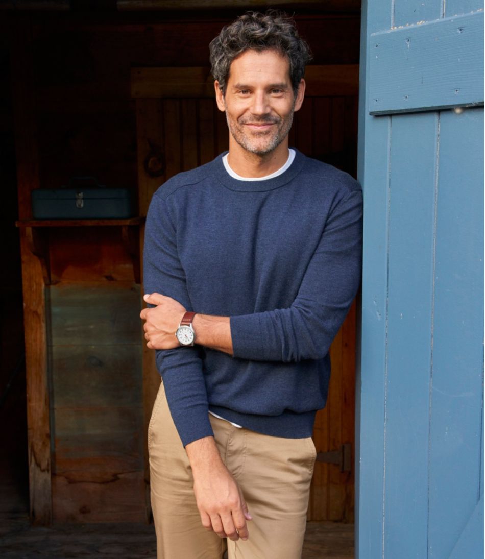 L.L.Bean | Men's All Seasons Cotton Blend Sweater, Crewneck