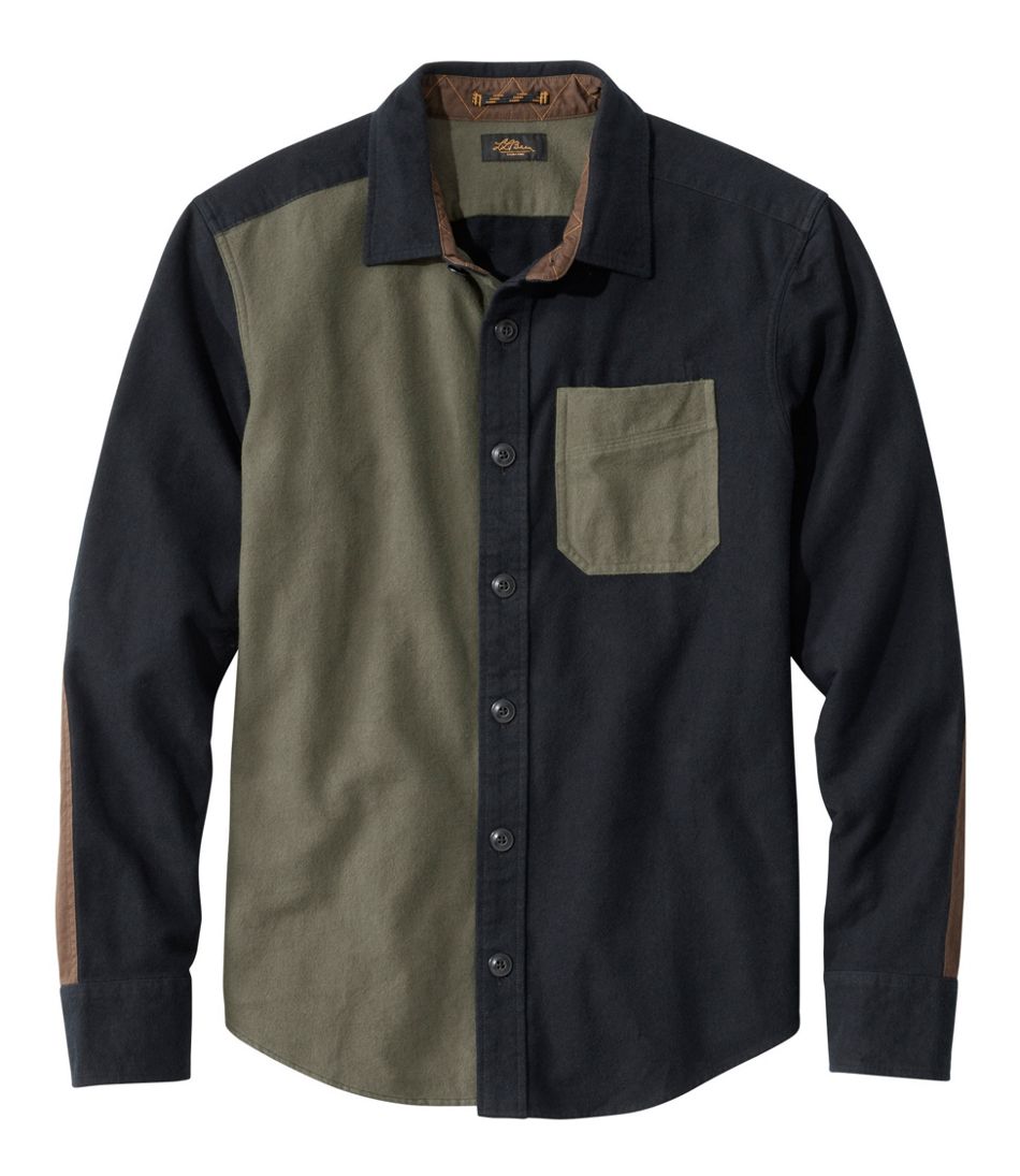 L.L.Bean | Men's Signature 1933 Chamois Cloth Shirt, Slim Fit, Mixed Media