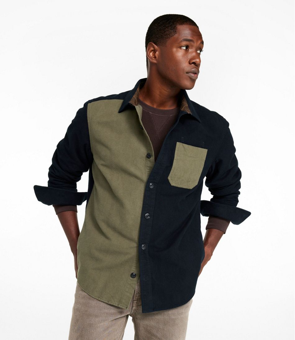 L.L.Bean | Men's Signature 1933 Chamois Cloth Shirt, Slim Fit, Mixed Media