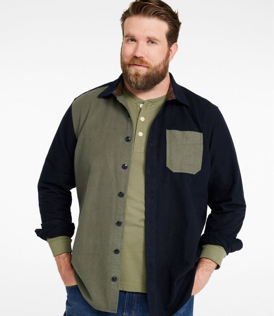 L.L.Bean | Men's Signature 1933 Chamois Cloth Shirt, Slim Fit, Mixed Media