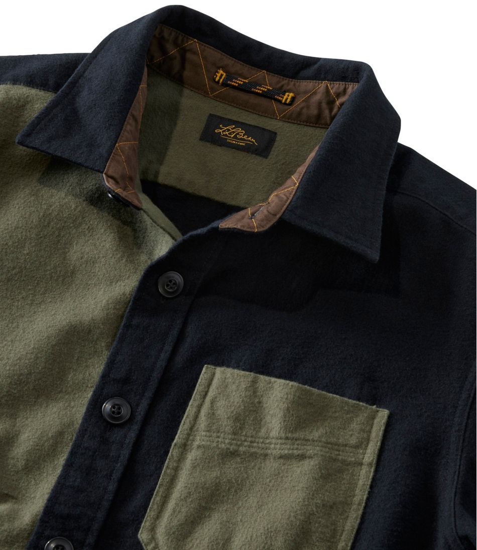 L.L.Bean | Men's Signature 1933 Chamois Cloth Shirt, Slim Fit, Mixed Media
