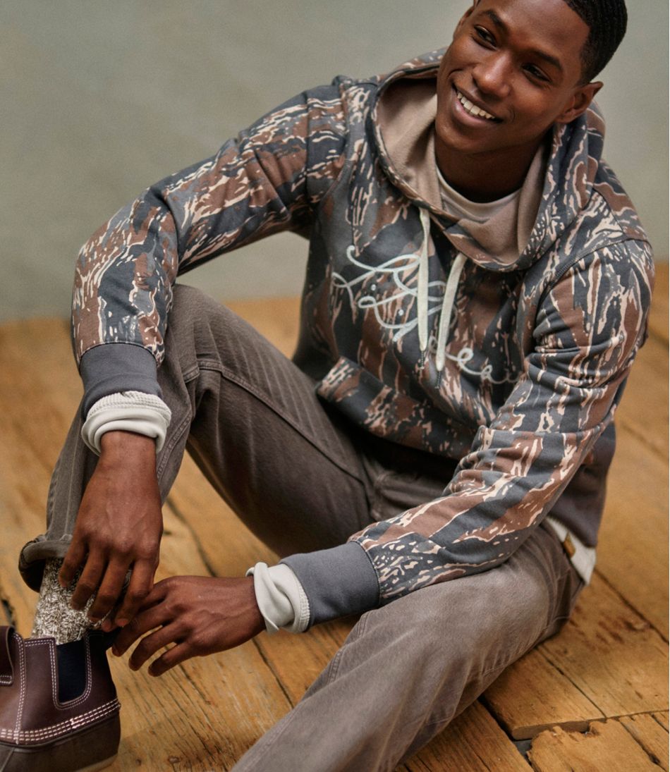 L.L.Bean | Men's Signature Camp Hoodie Sweatshirt, Print