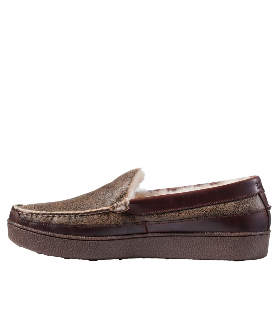 L.L.Bean | Men's Lodge Moc Vibram® Slippers, Shearling