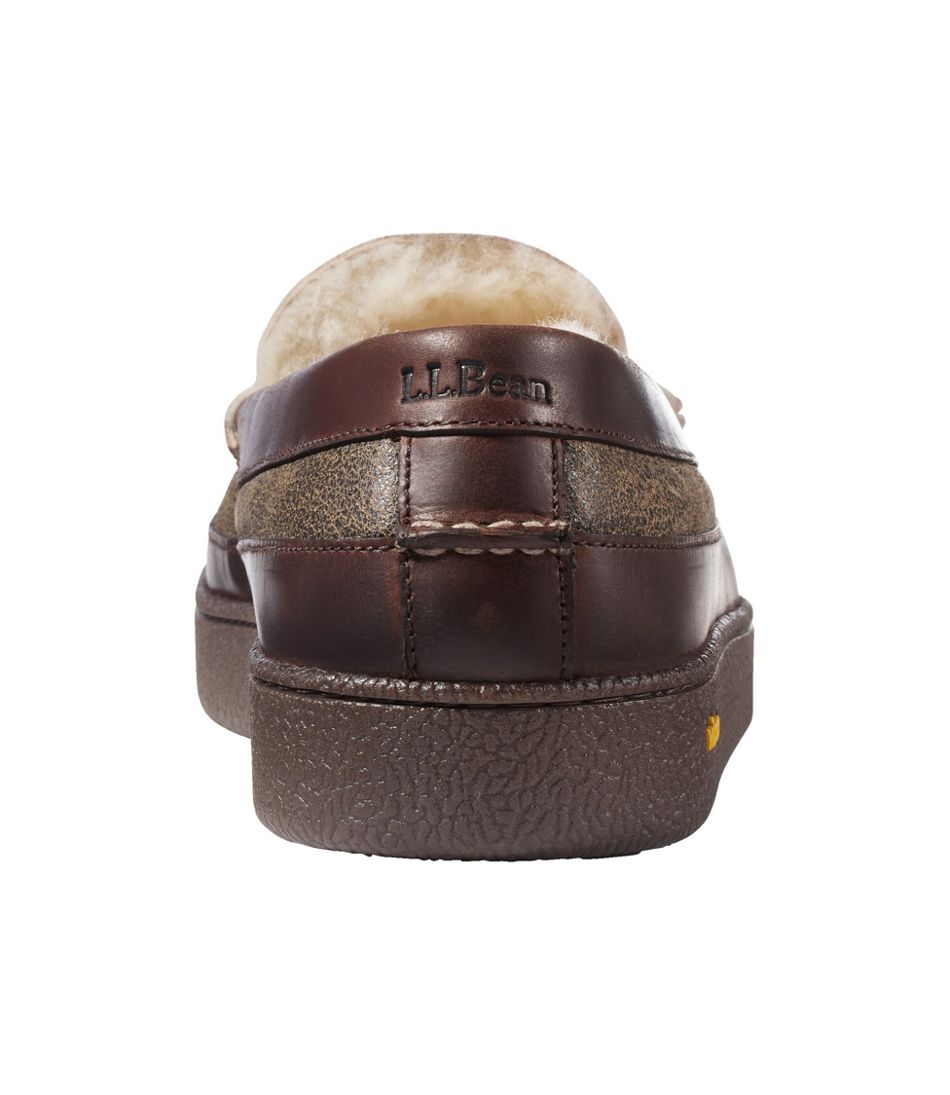 L.L.Bean | Men's Lodge Moc Vibram® Slippers, Shearling