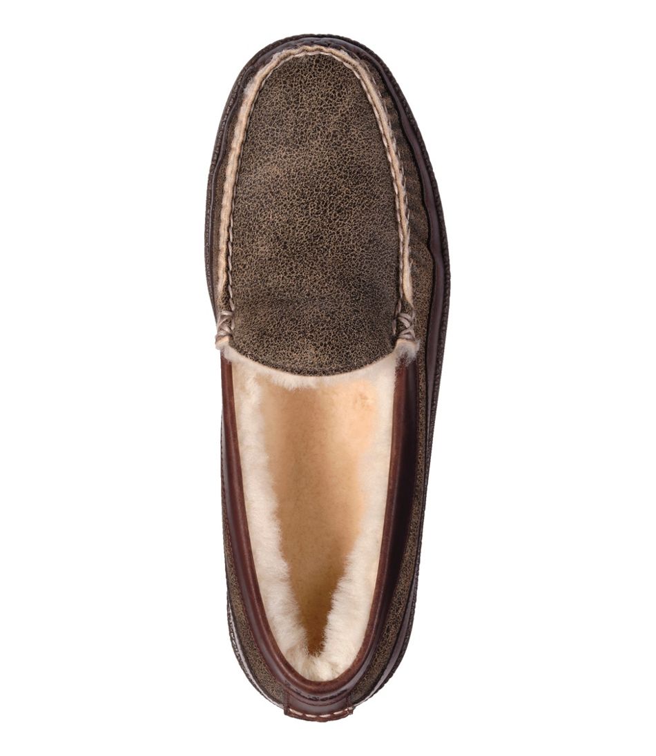L.L.Bean | Men's Lodge Moc Vibram® Slippers, Shearling