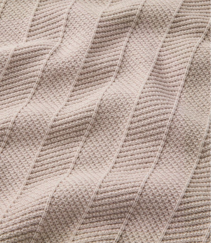 L.L.Bean | Men's Sunwashed Textured Cotton Sweater, Herringbone 1/4 Zip