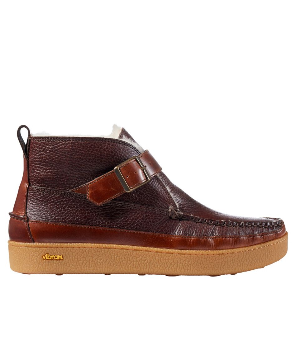 L.L.Bean | Men's Lodge Moc Vibram® Buckle Boots, Shearling