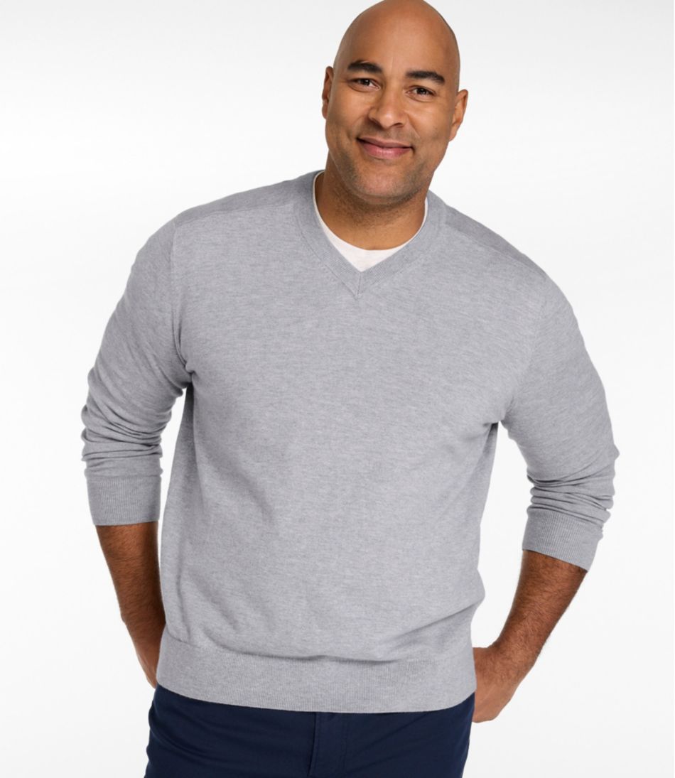 L.L.Bean | Men's All Seasons Cotton Blend Sweater, V-Neck