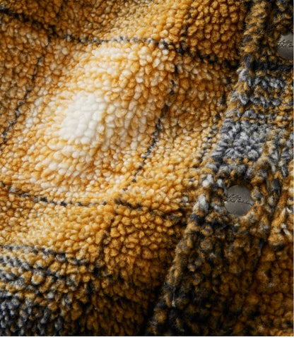 L.L.Bean | Men's Signature Mixed Media Fleece Shirt Jacket, Plaid