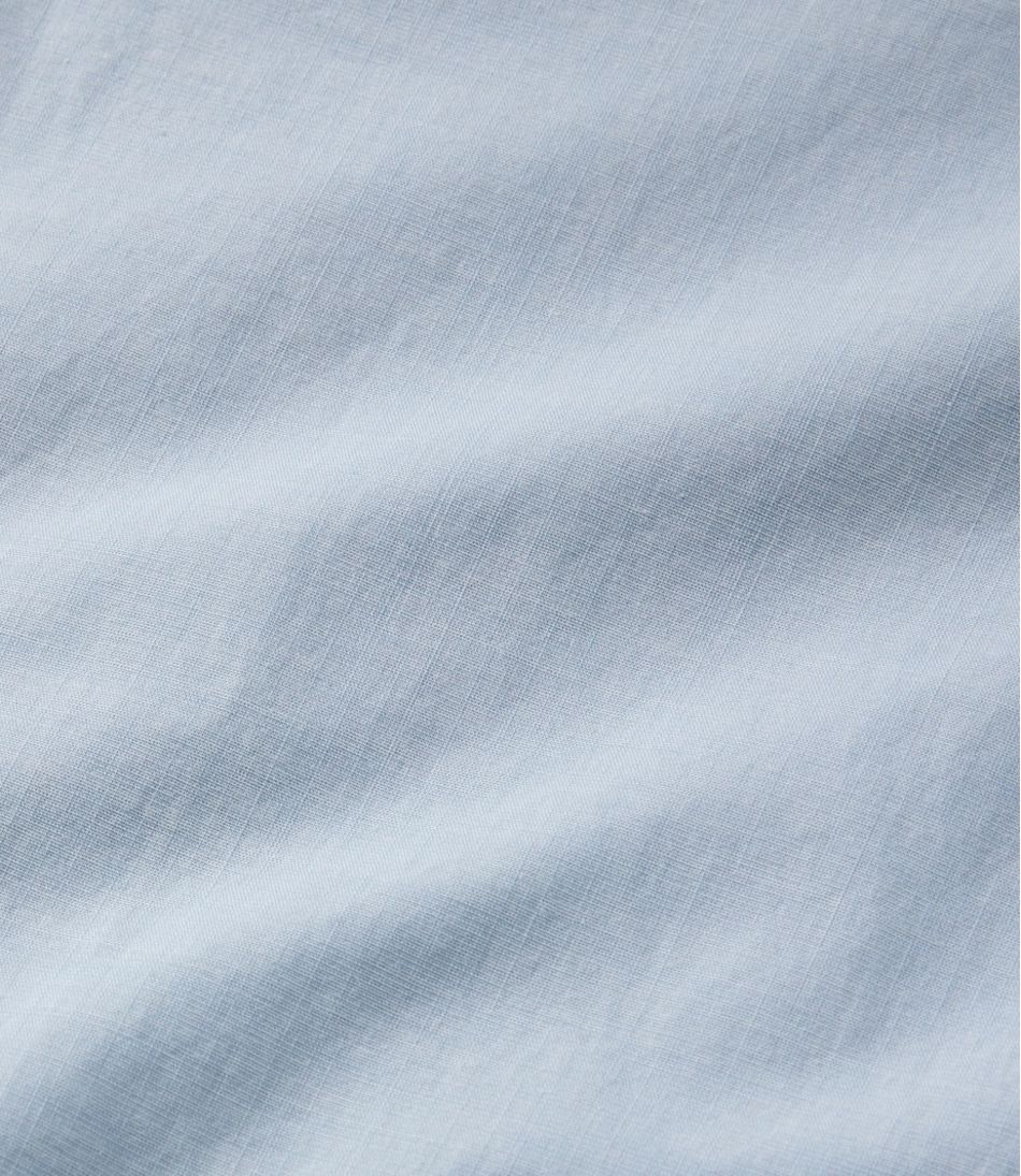 L.L.Bean | Men's Comfort Stretch Performance® Chambray Shirt, Long-Sleeve, Slightly Fitted Untucked Fit