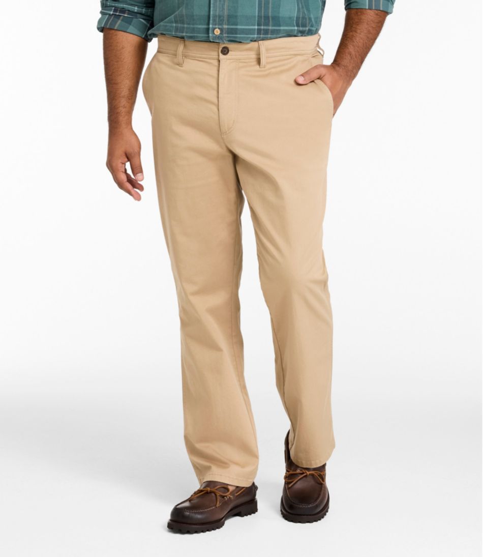 L.L.Bean | Men's Sunwashed Khaki Pants, Standard Fit, Straight Leg