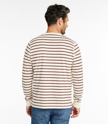 L.L.Bean | Men's Signature Northwoods Henley, Long-Sleeve, Stripe