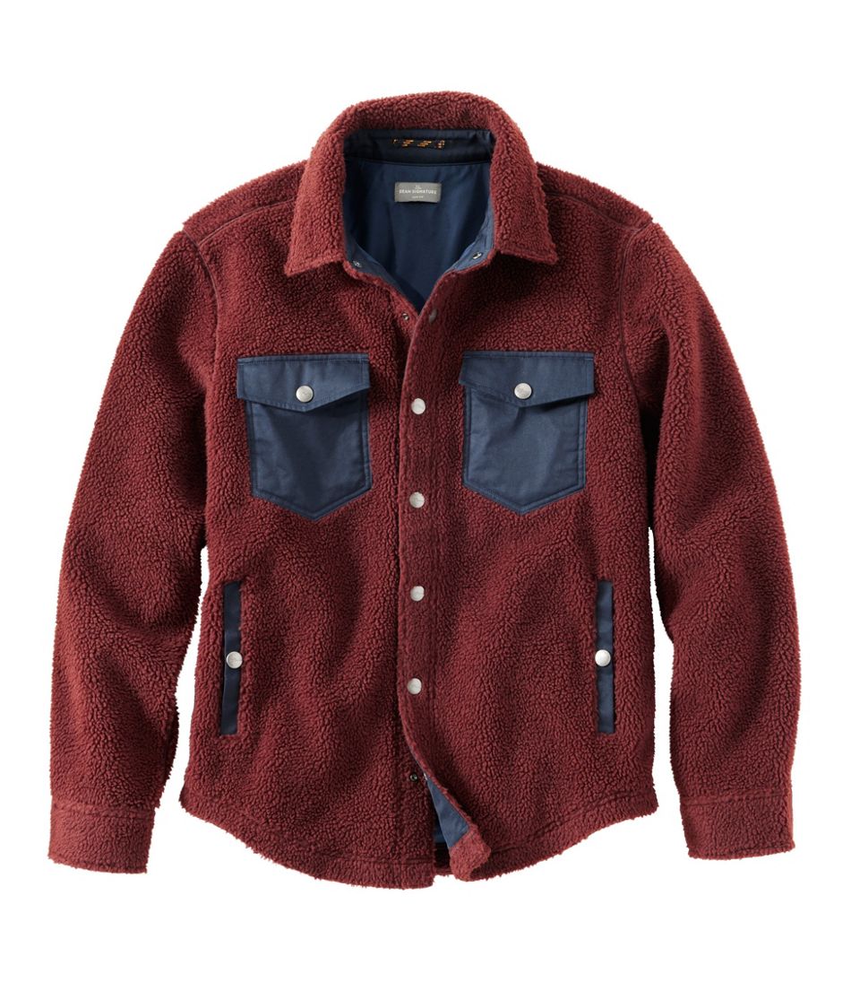 L.L.Bean | Men's Signature Mixed Media Fleece Shirt Jacket