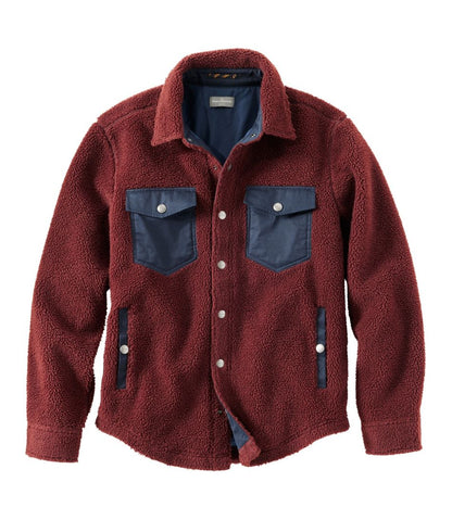 L.L.Bean | Men's Signature Mixed Media Fleece Shirt Jacket