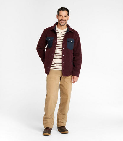 L.L.Bean | Men's Signature Mixed Media Fleece Shirt Jacket