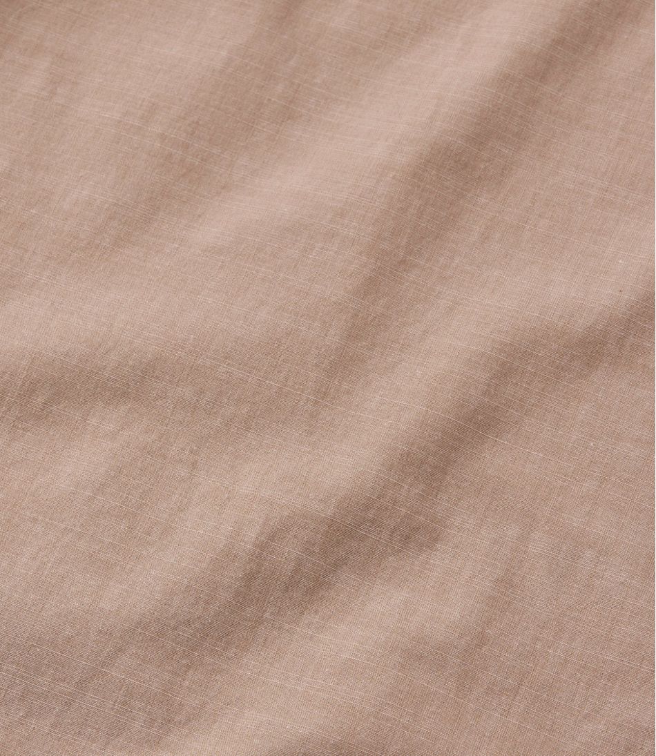 L.L.Bean | Men's Comfort Stretch Performance® Chambray Shirt, Short-Sleeve, Slightly Fitted Untucked Fit