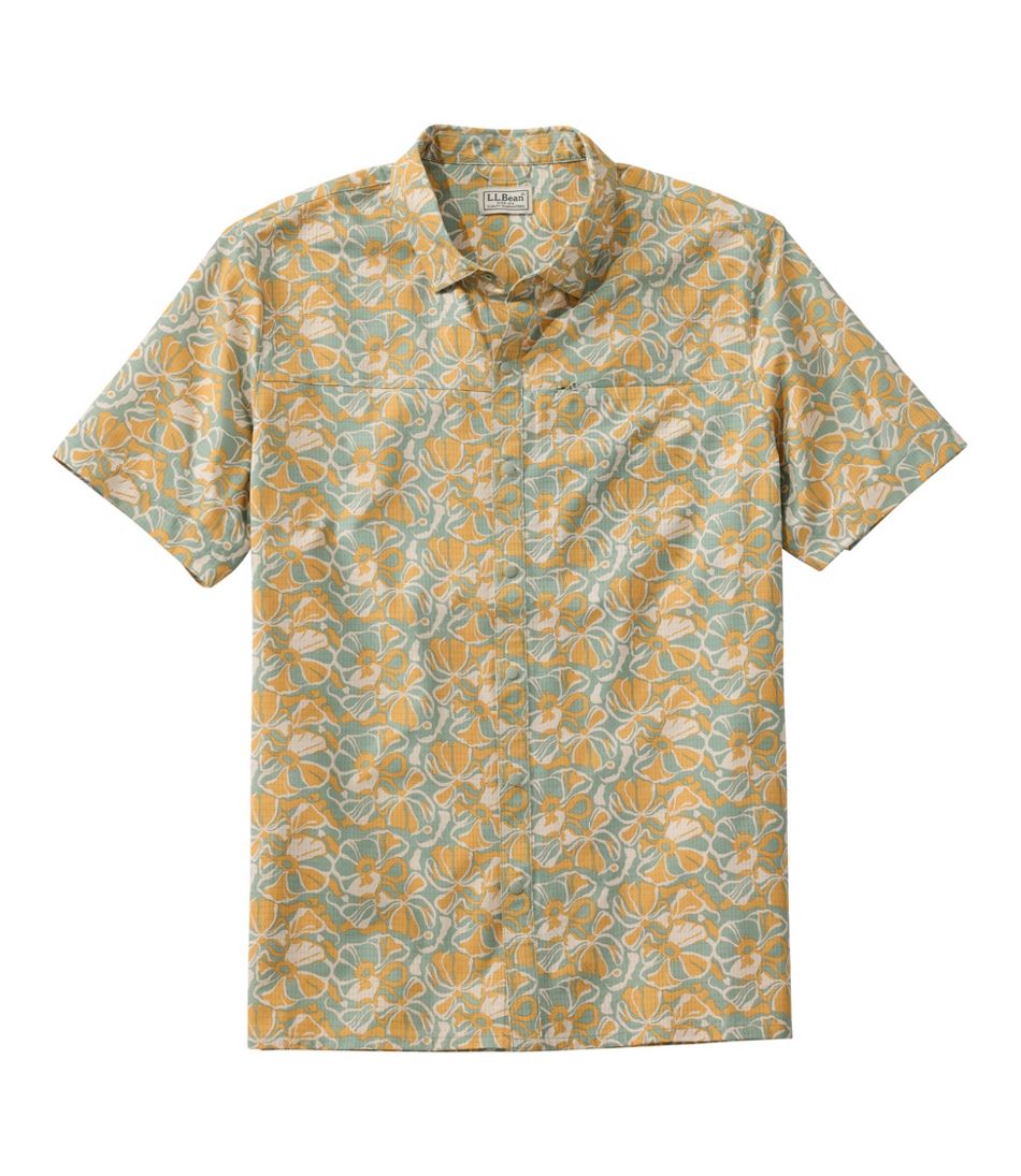 L.L.Bean | Men's Ultralight Venture Shirt, Short-Sleeve Print