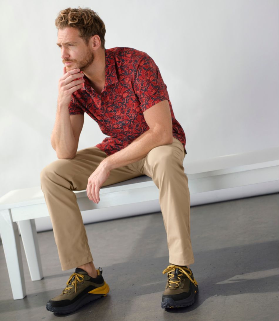 L.L.Bean | Men's Ultralight Venture Shirt, Short-Sleeve Print