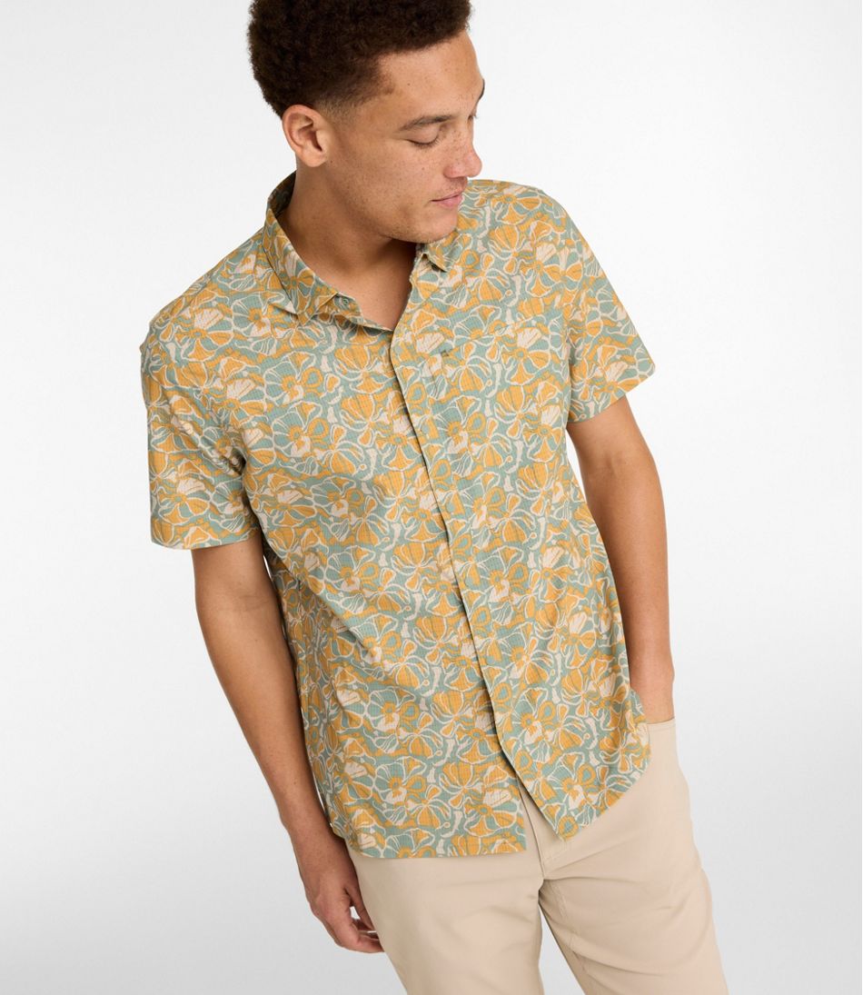 L.L.Bean | Men's Ultralight Venture Shirt, Short-Sleeve Print