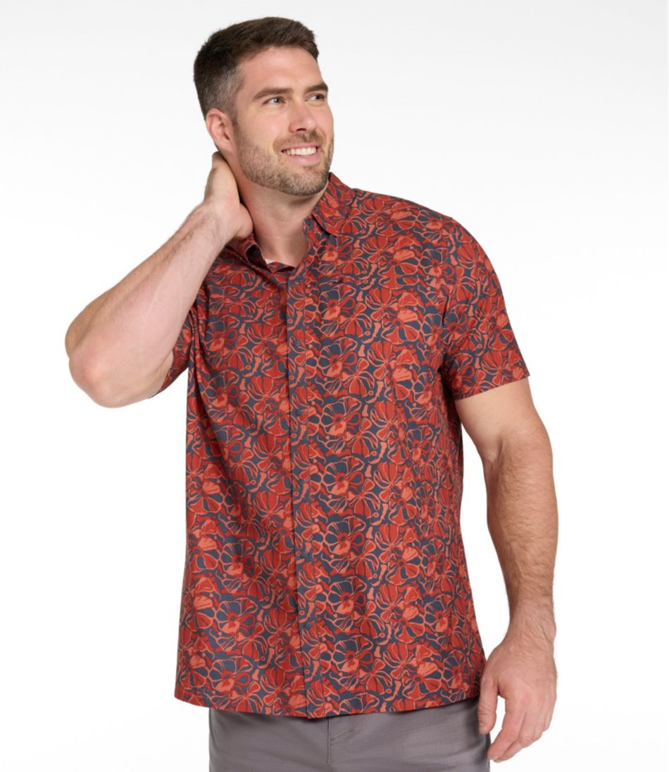 L.L.Bean | Men's Ultralight Venture Shirt, Short-Sleeve Print