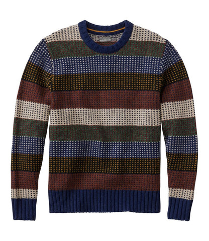 L.L.Bean | Men's Signature 1980 Matinicus Rock Sweater, Crewneck, Stripe