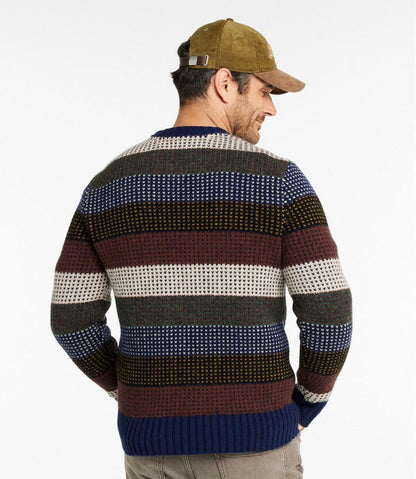 L.L.Bean | Men's Signature 1980 Matinicus Rock Sweater, Crewneck, Stripe