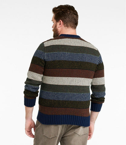 L.L.Bean | Men's Signature 1980 Matinicus Rock Sweater, Crewneck, Stripe