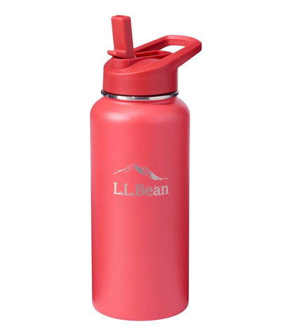 L.L.Bean | Bean Canteen Insulated Straw Water Bottle, 32 oz.