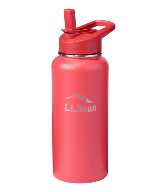 L.L.Bean | Bean Canteen Insulated Straw Water Bottle, 32 oz.