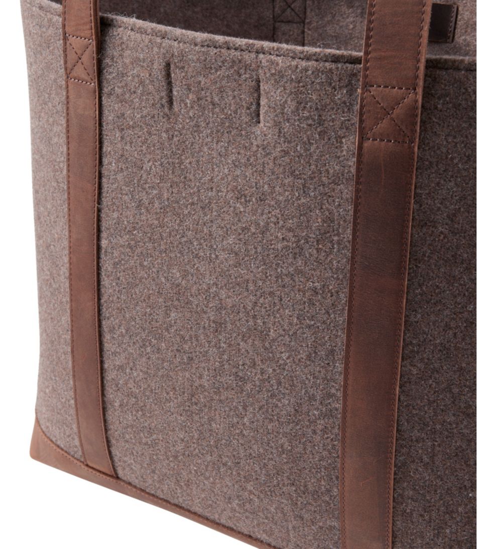 L.L.Bean | Leather-Trim Wool Tote