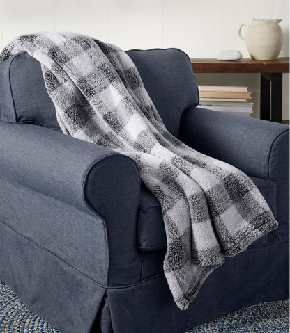 L.L.Bean | Cozy Plush Throw, Plaid