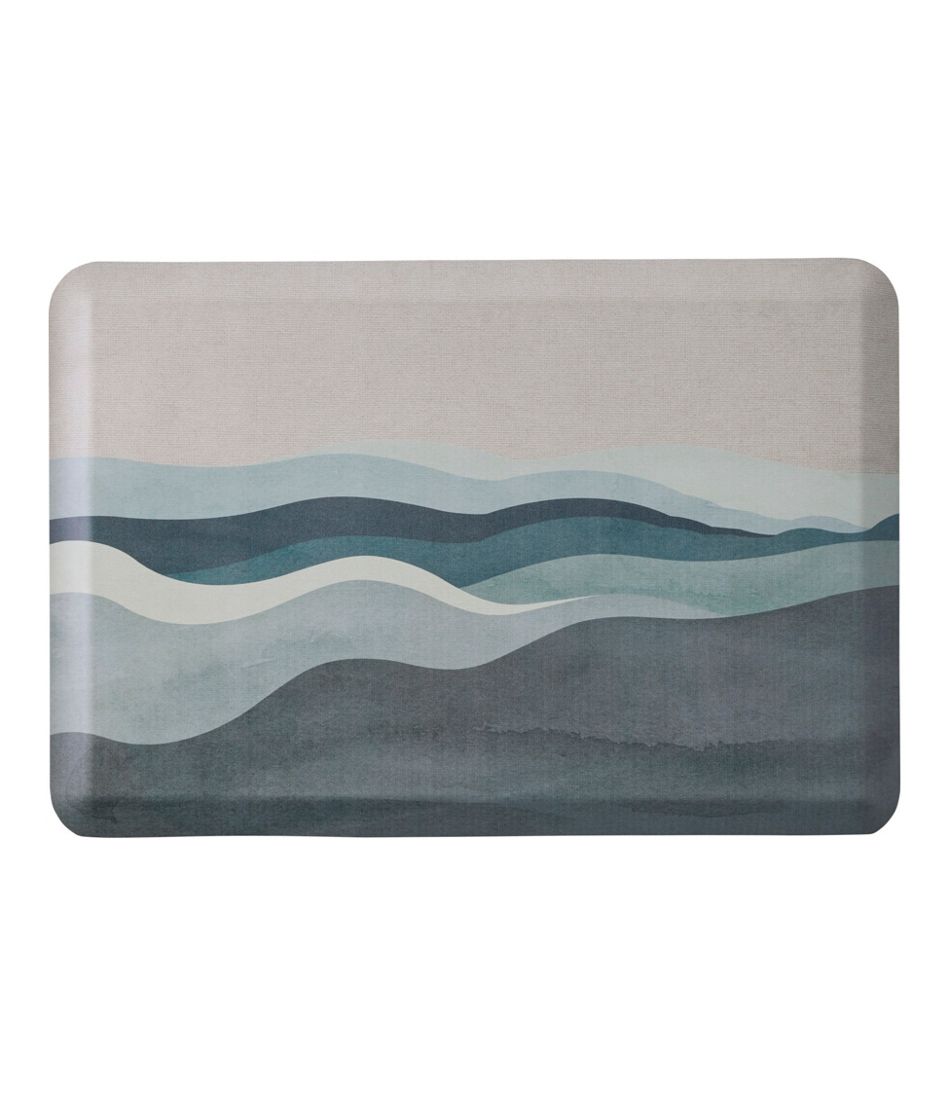 L.L.Bean | Happy Feet Comfort Mat, Watercolor Waves