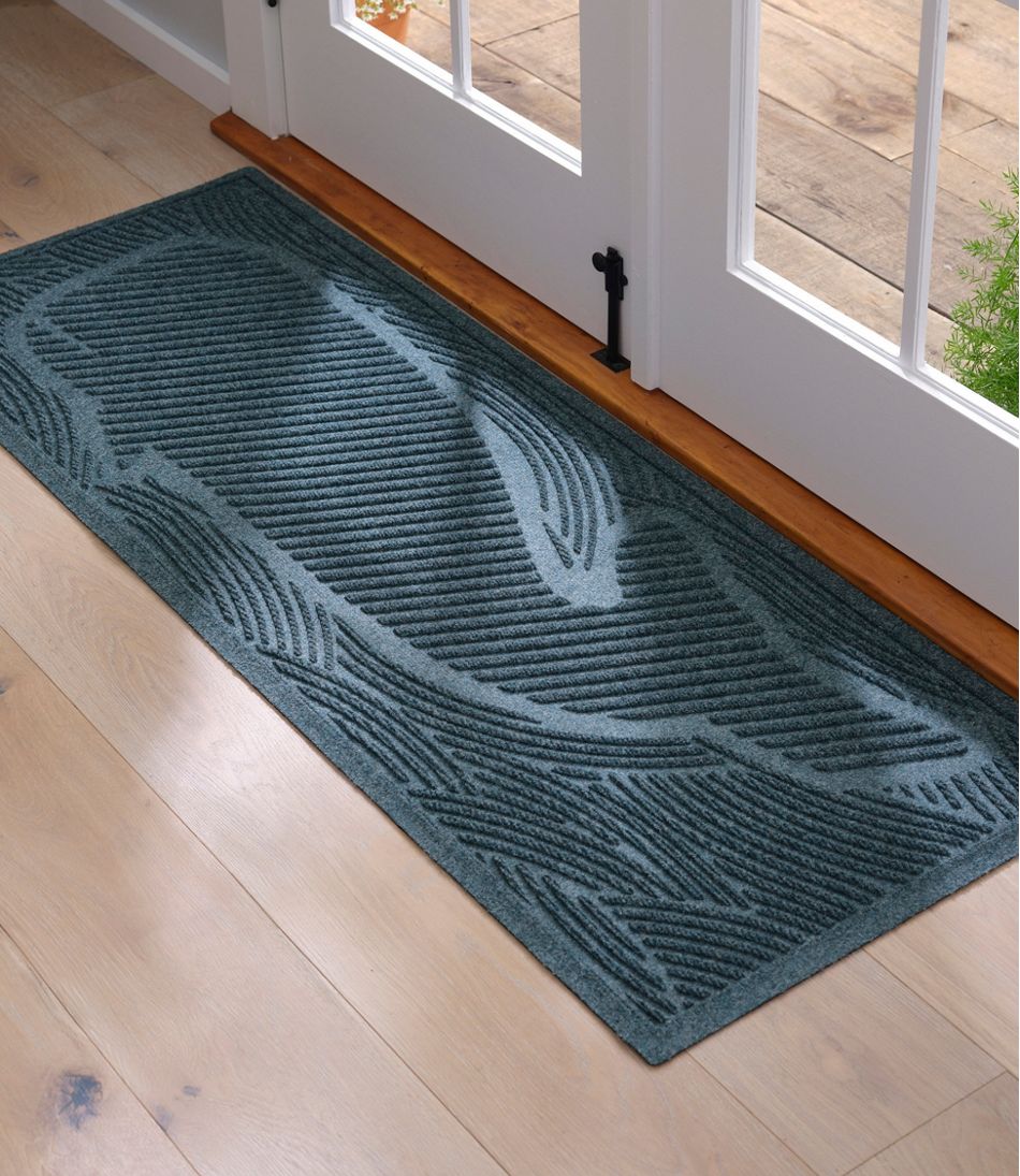 L.L.Bean | Everyspace Recycled Waterhog Wide Doormat, Swimming Whale